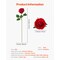 Red Velvet Artificial Roses 60 Stems with Flexible Wire, Realistic 5-Layer Bloom